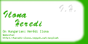 ilona heredi business card